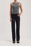 Carry Mid Straight - Black Vintage